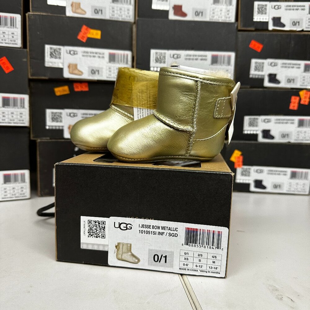 Infant UGGS - Jesse bow - gold  - INFANT 0/1